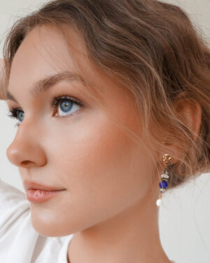 Blue Zircon Earrings - GG UNIQUE