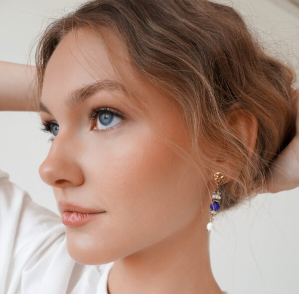 Blue Zircon Earrings - GG UNIQUE