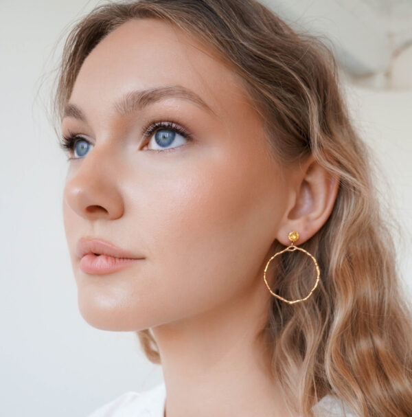 Earrings with Yellow Zircon - GG UNIQUE